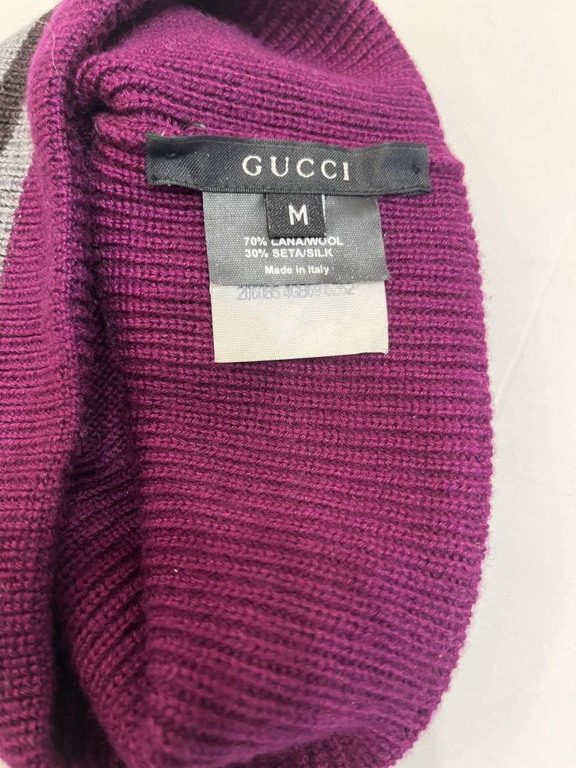 良品☆グッチ ニット帽 ニットキャップ 帽子 キャップ ハット