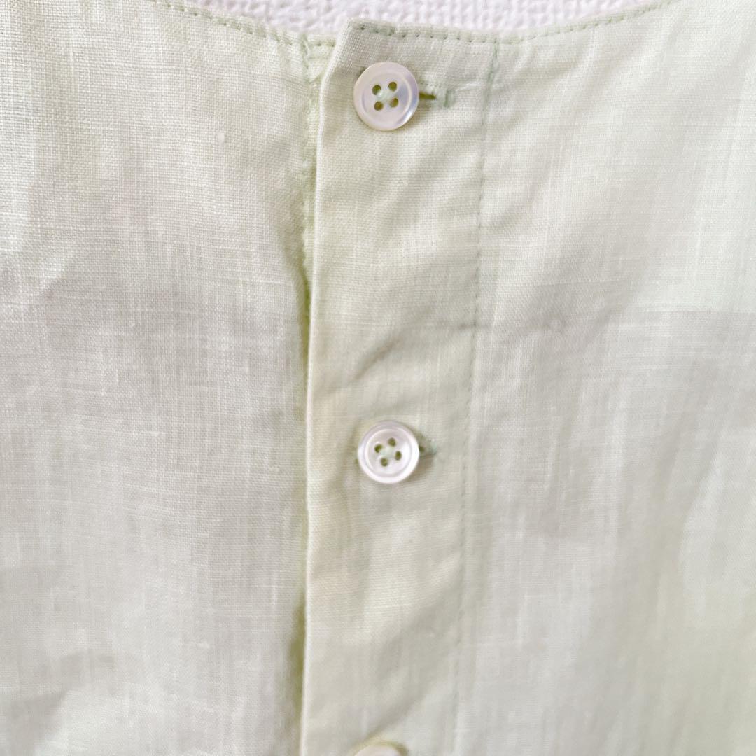 49AV. janto shimada ジュンコシマダ リネンフリルノースリーブ
