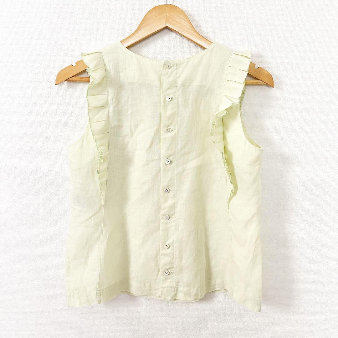 49AV. janto shimada ジュンコシマダ リネンフリルノースリーブ