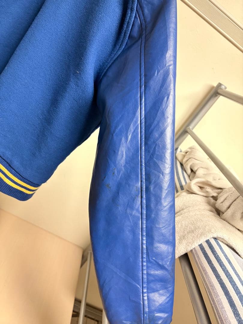 80s〜90s Awards USA USA製 スタジャン P刺繍 Sサイズ 80s〜90s Awards USA USA製 スタジャン P刺繍 Sサイズ