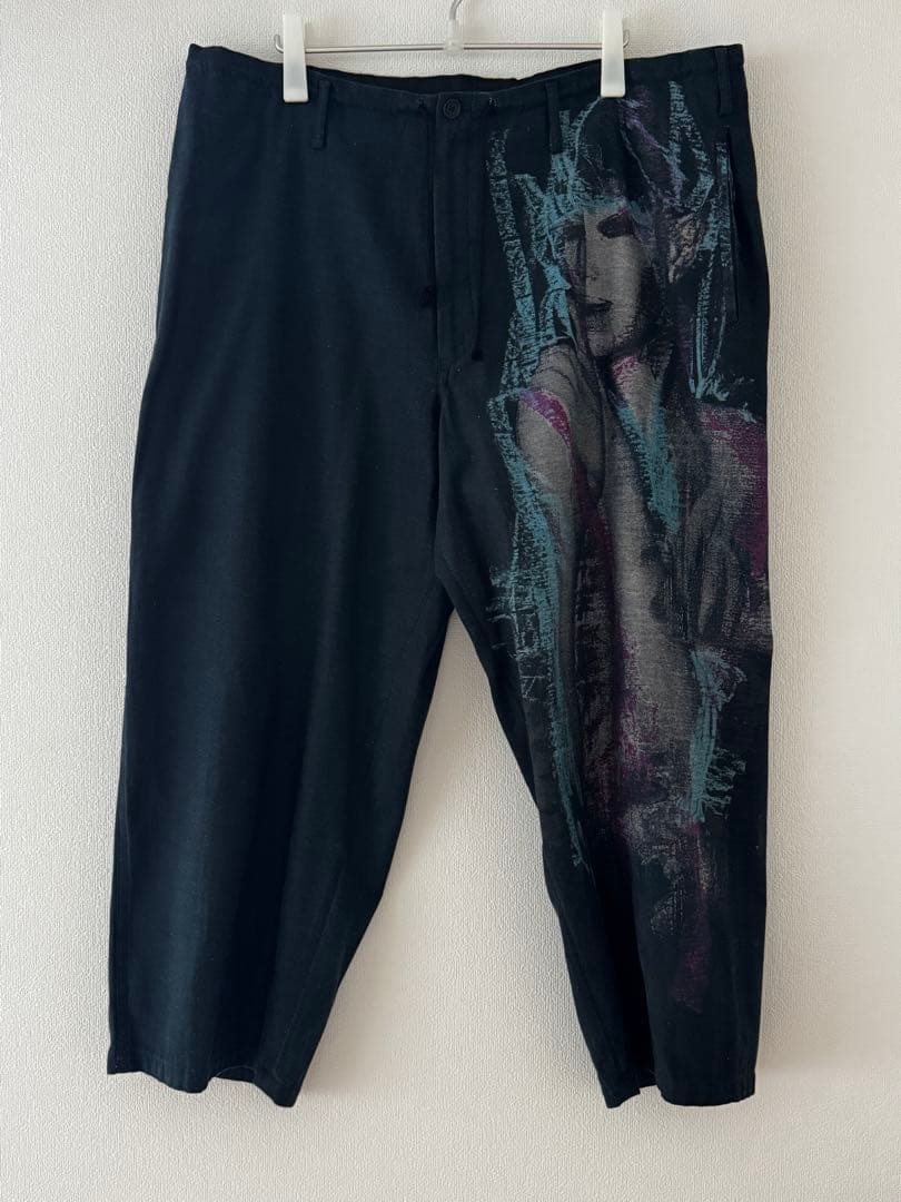 ヨウジヤマモト 女性柄プリント 紐パンツ