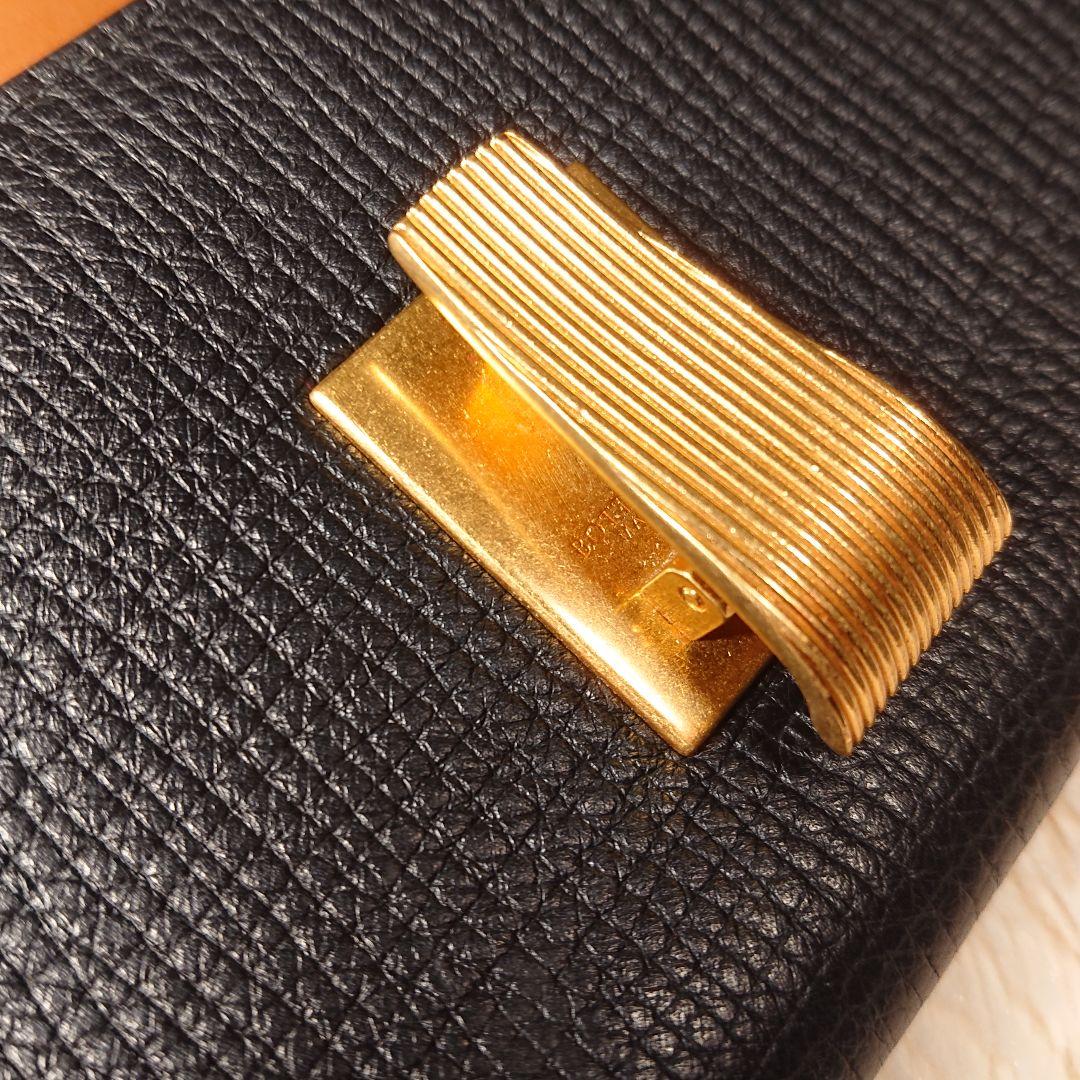 ボッテガヴェネタ コンチネンタル 長財布 レザー ゴールド金具