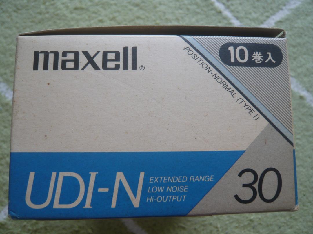 1987年 maxell 日立マクセル UDI-N30 カセットテープ 10巻入