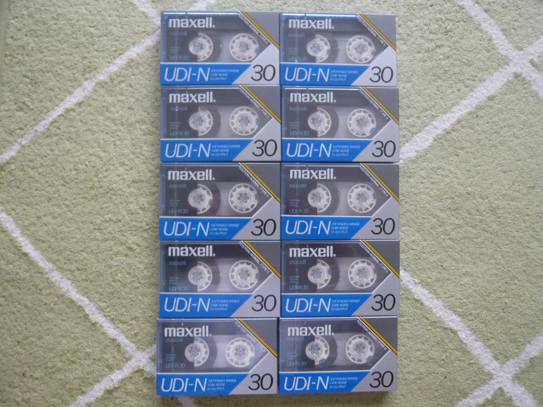 1987年 maxell 日立マクセル UDI-N30 カセットテープ 10巻入