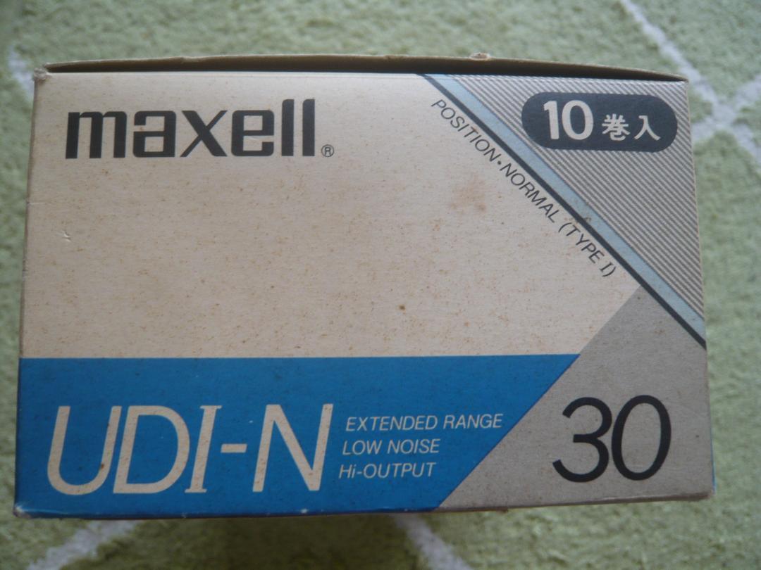 1987年 maxell 日立マクセル UDI-N30 カセットテープ 10巻入