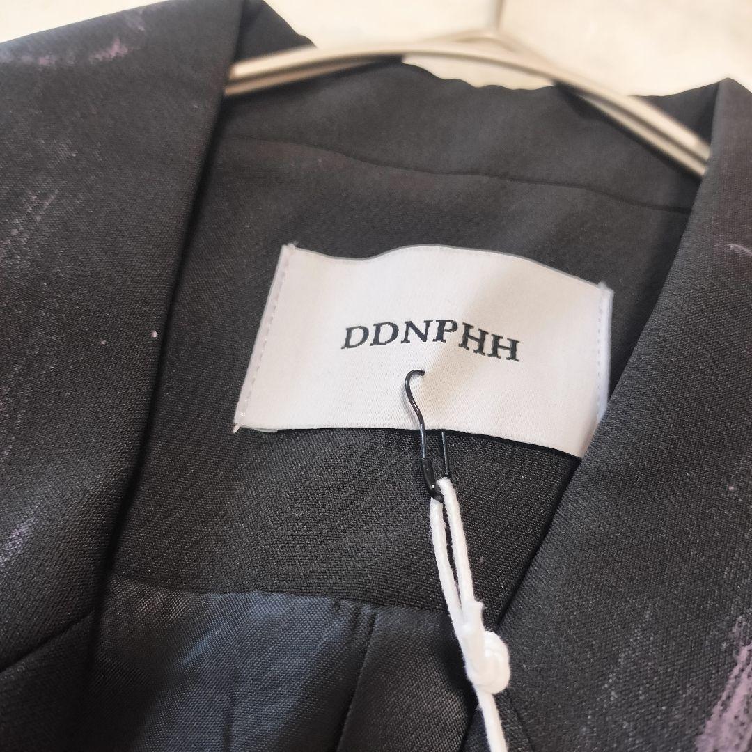 新品 DDNPHH テーラードジャケット ペイント ダブル XL 黒 パーティ 新品 DDNPHH テーラードジャケット ペイント ダブル XL 黒 パーティ