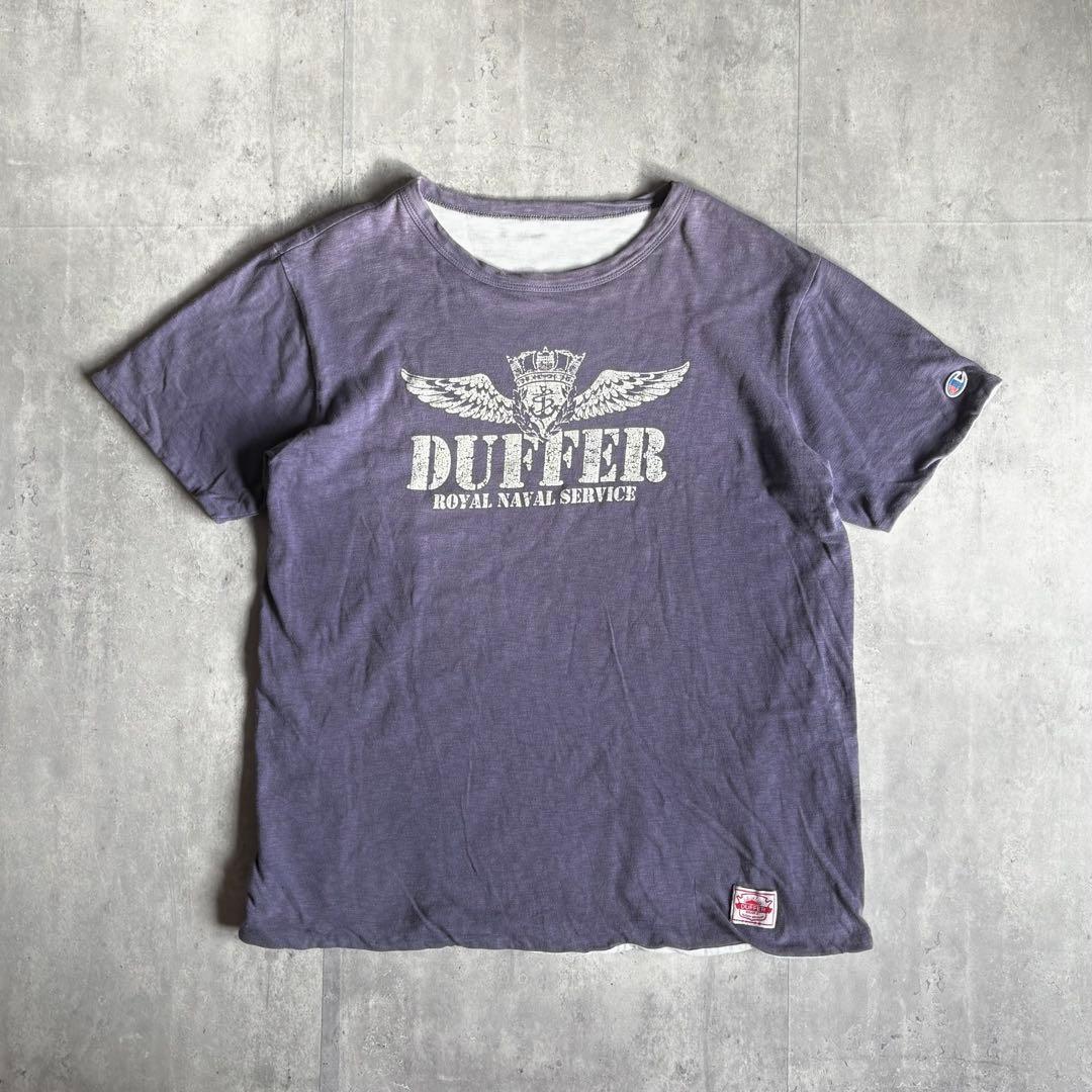 【champion】ダブルフェイス　Tシャツ　ナス紺　60s 復刻 ランタグ