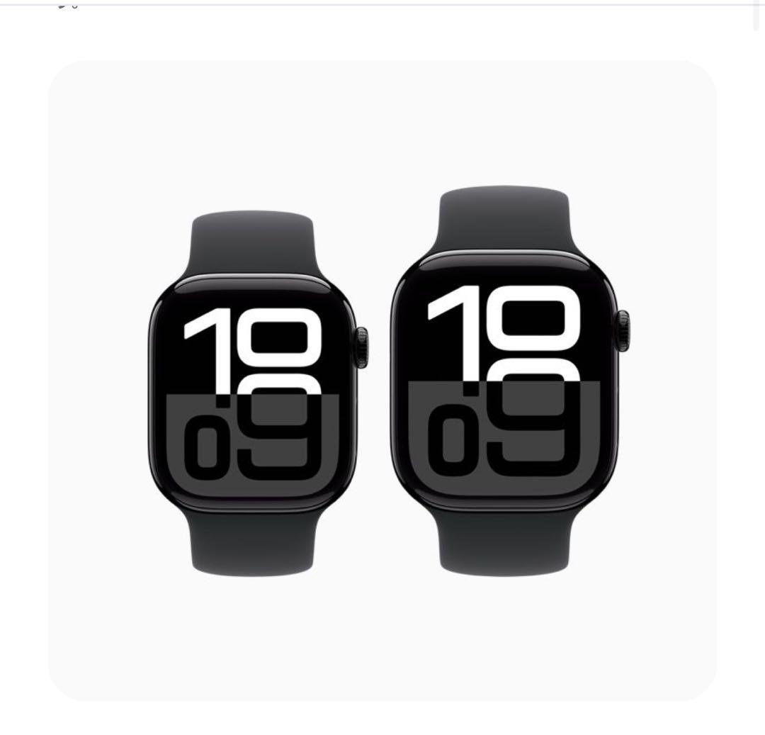 Apple Watch Series 10 本体 42mmジェットブラック