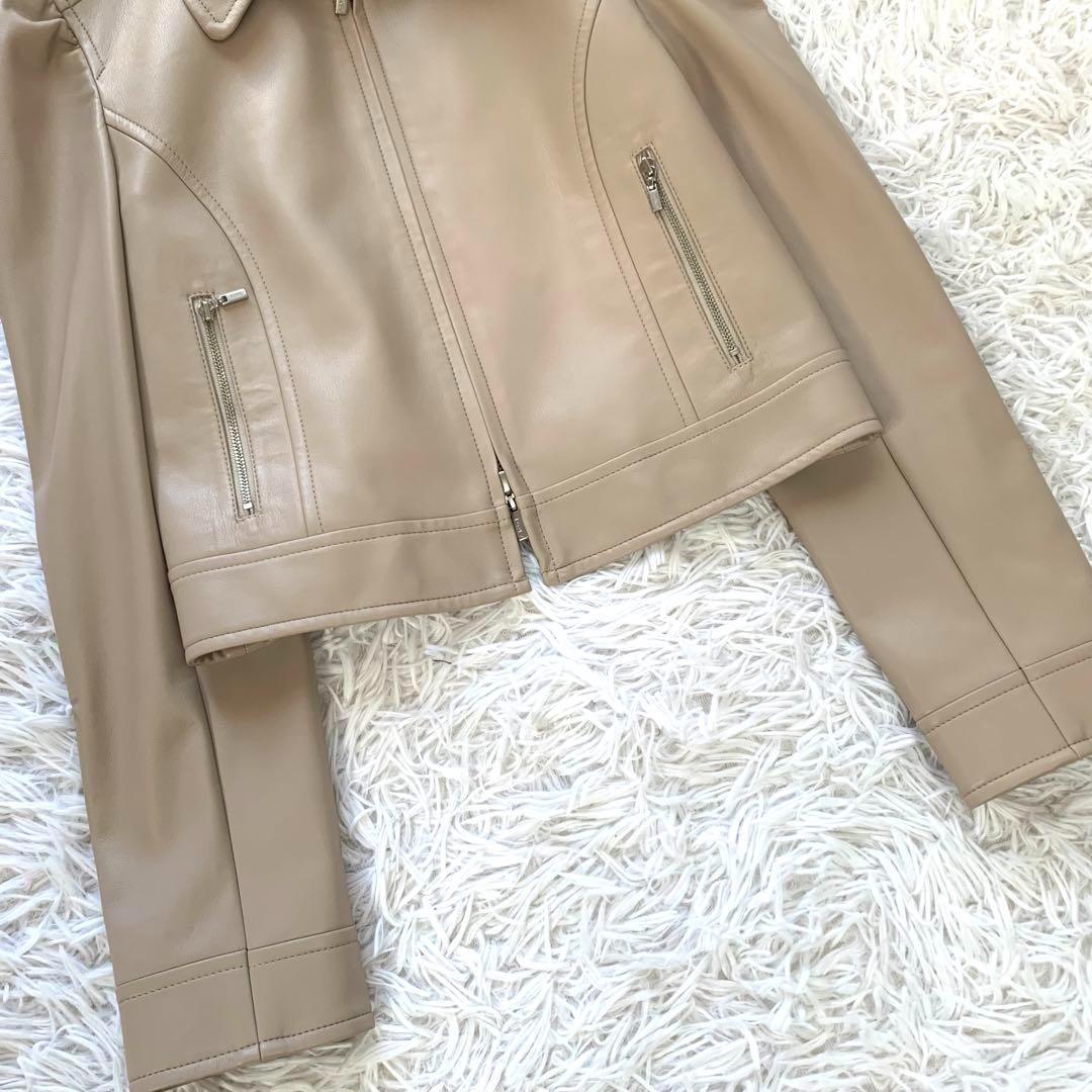 美品♡ フォクシーニューヨーク コレクション フェイクレザージャケット