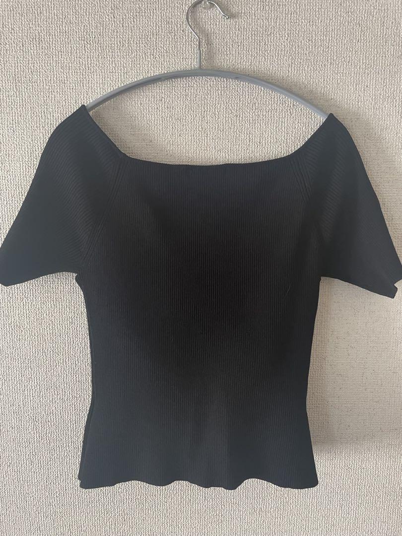 NICENICE MOMENT OPEN SHOULDER SHELL 黒 S NICENICE MOMENT open shoulder shell 黒 3 - メルカリ