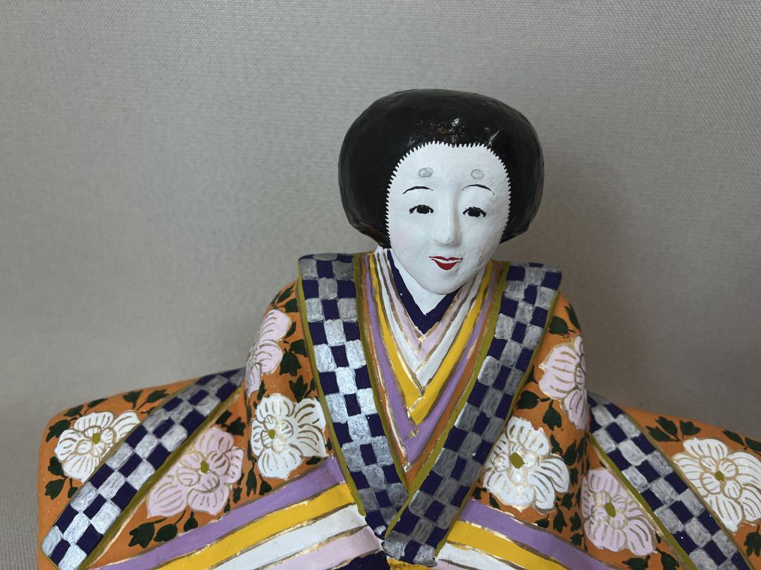 希少作品　信州中野土人形土びな　六代目　奈良由起夫　雛人形
