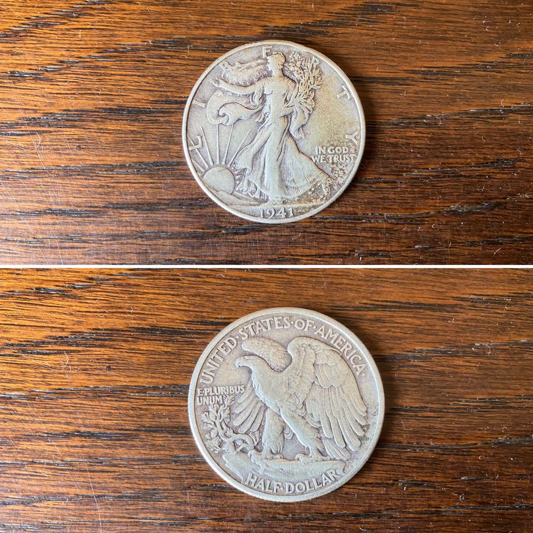 USAウォーキングリバティ銀貨　コインリング