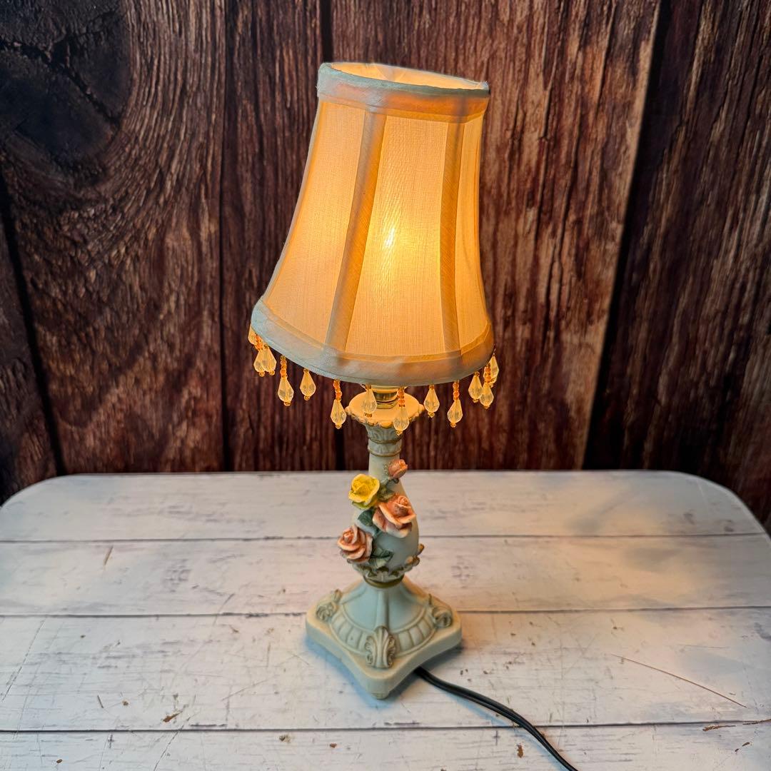 花形装飾 テーブルライト 照明 アンティークライト アンティーク