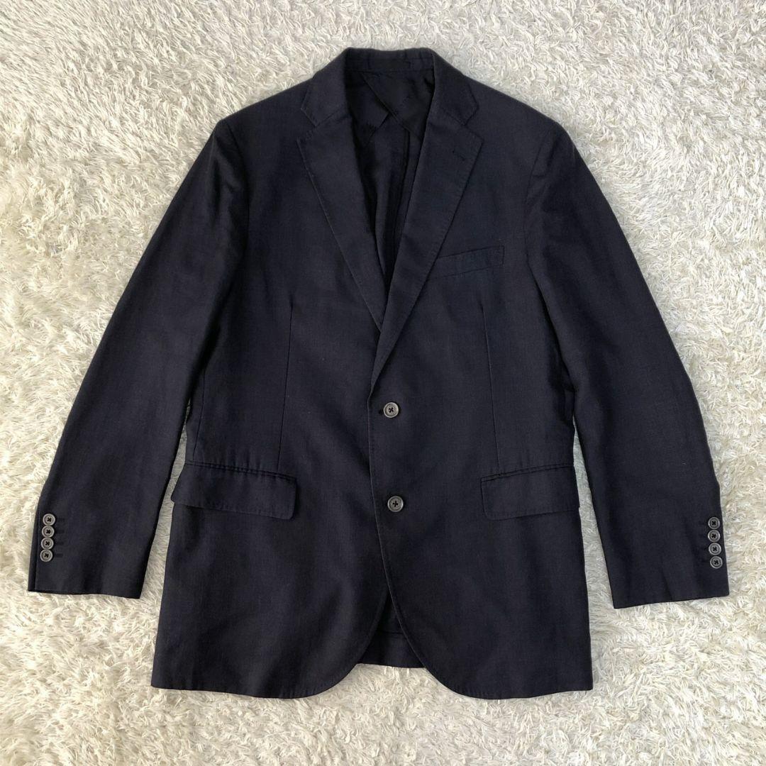 未使用　春夏　シルク　BURBERRY LONDON　テーラードジャケット　XL 未使用春夏シルクBURBERRY LONDONテーラードジャケットXL