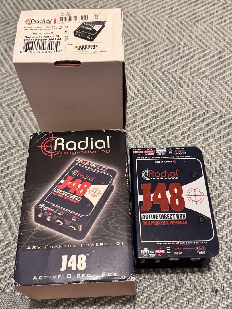 Radial J48 アクティブダイレクトボックス　DI