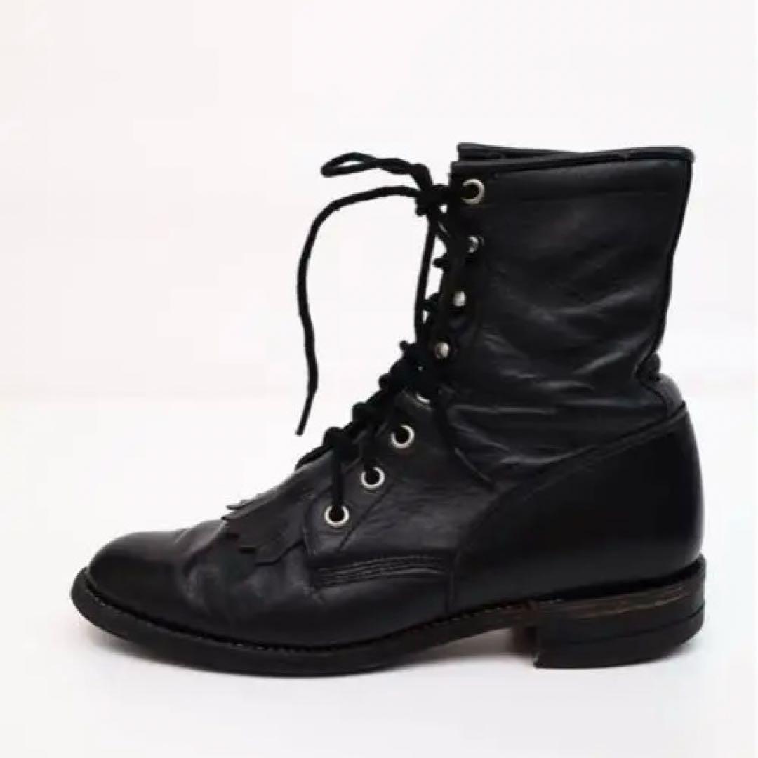 Justin Vintage レザー レースアップブーツ