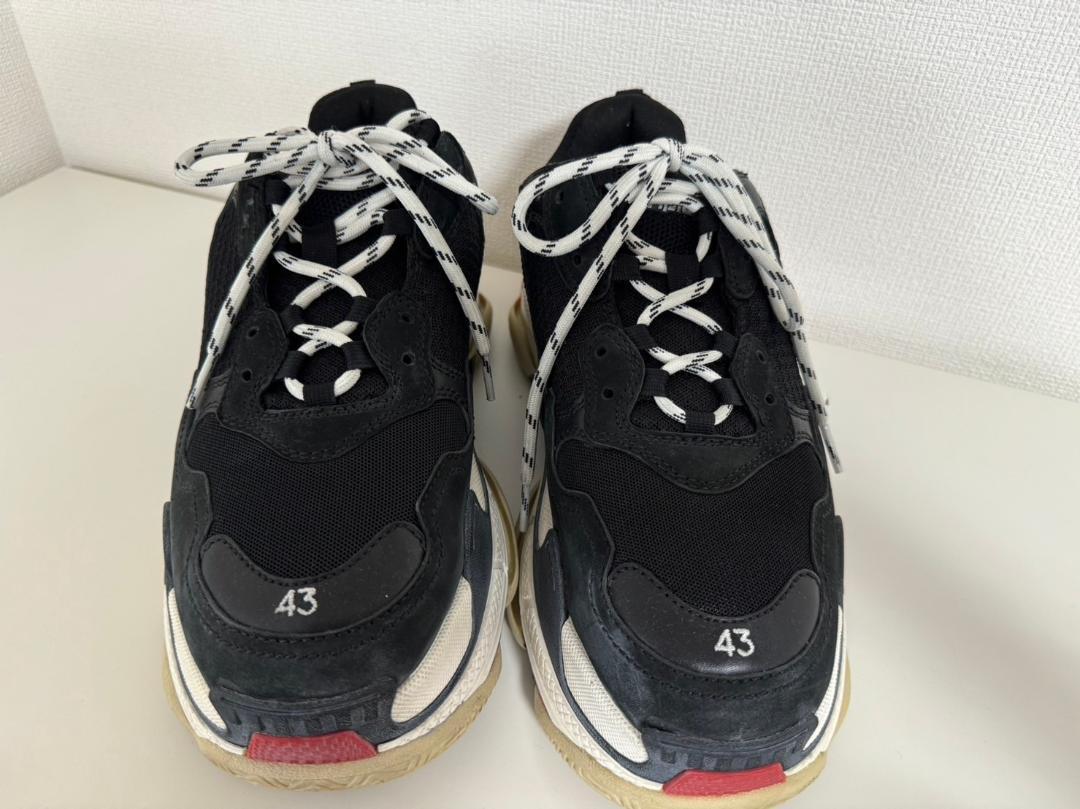 バレンシアガ Triple S オンライン フェードスニーカー ダブル