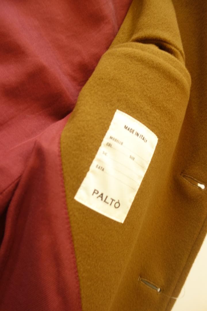 【新品】PALTO パルト チェスターコート キャメル 42(Sサイズ相当) 【新品】PALTO パルト チェスターコート キャメル 42(Sサイズ相当)