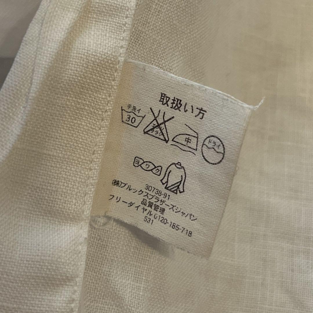 Brooks Brothers ブルックスブラザーズ リネン 麻 半袖シャツ