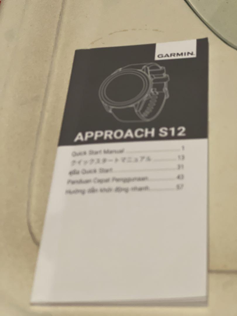 GARMIN APPROACH S12 GPSゴルフウェアラブルデバイス