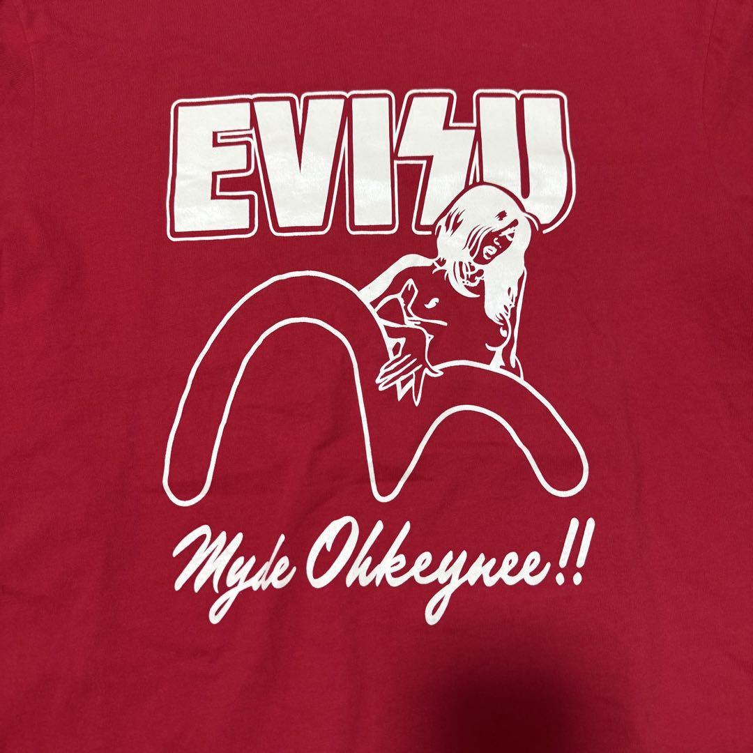 【美品】EVISU JEANS Tシャツ　カットソー カモメ　刺繍40