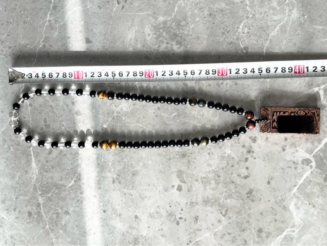 ブレスレット ネックレスセット　喧嘩札　木札