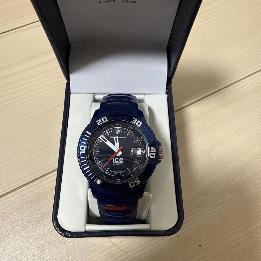 ICE WATCH ネイビー ホワイト ラバーベルト