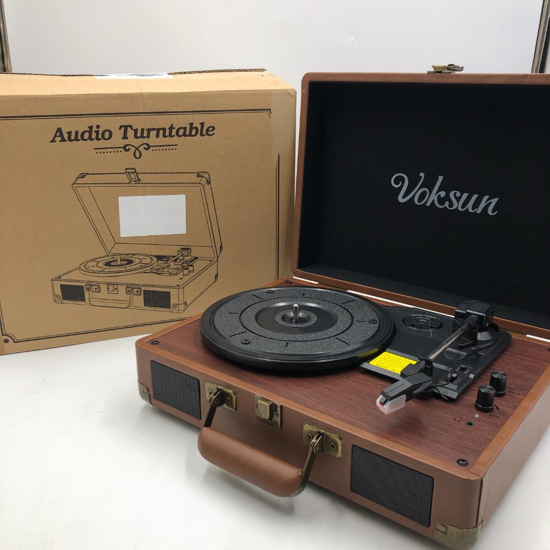voksun レトロ レコードプレーヤー C210/Y30483-B1