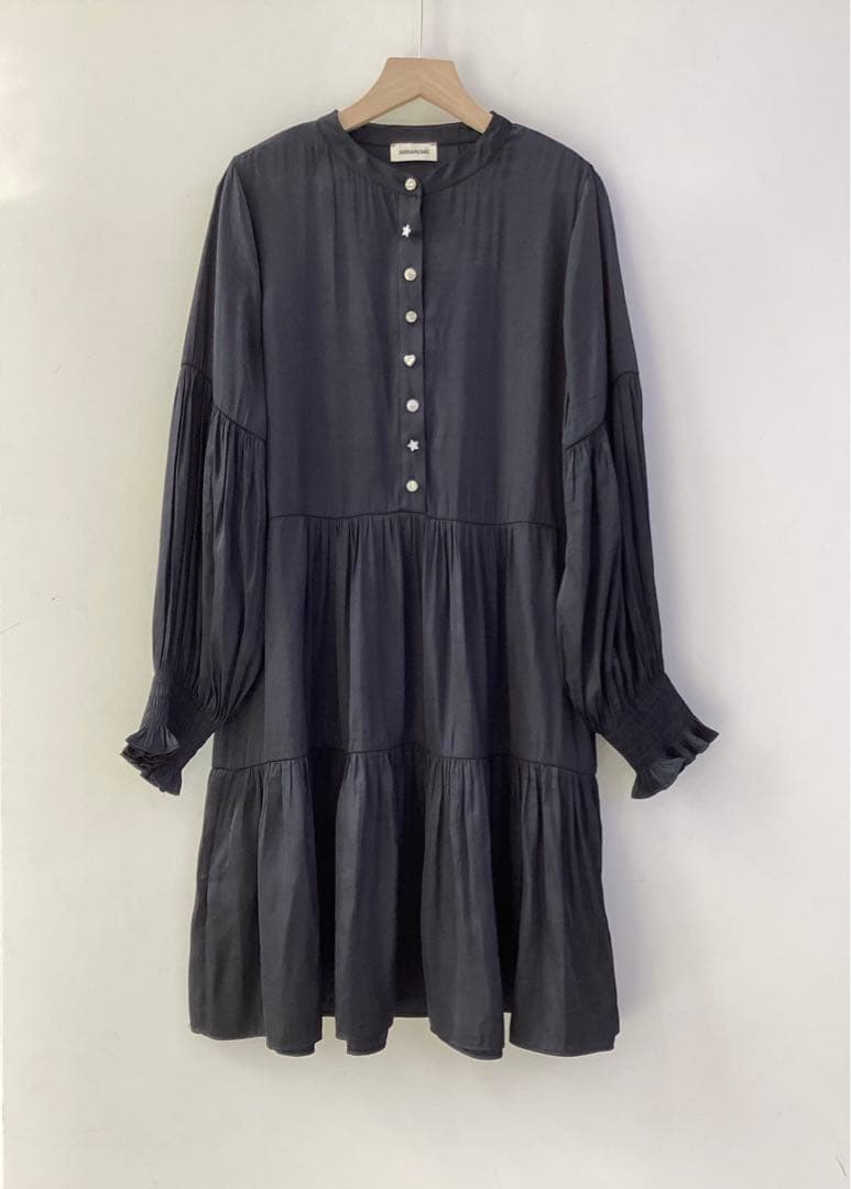 ❣️人気新作 新品 ZADIG&VOLTAIRE 黒ひざ丈ワンピース