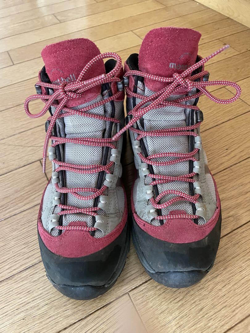 mont-bell 登山靴 24.0cm 赤/グレー