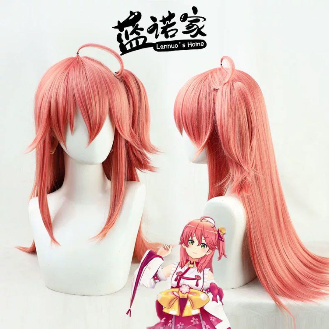 バーチャル VTuber 櫻巫女 さくらみこ コスプレ衣装 ウィッグ 靴追加可