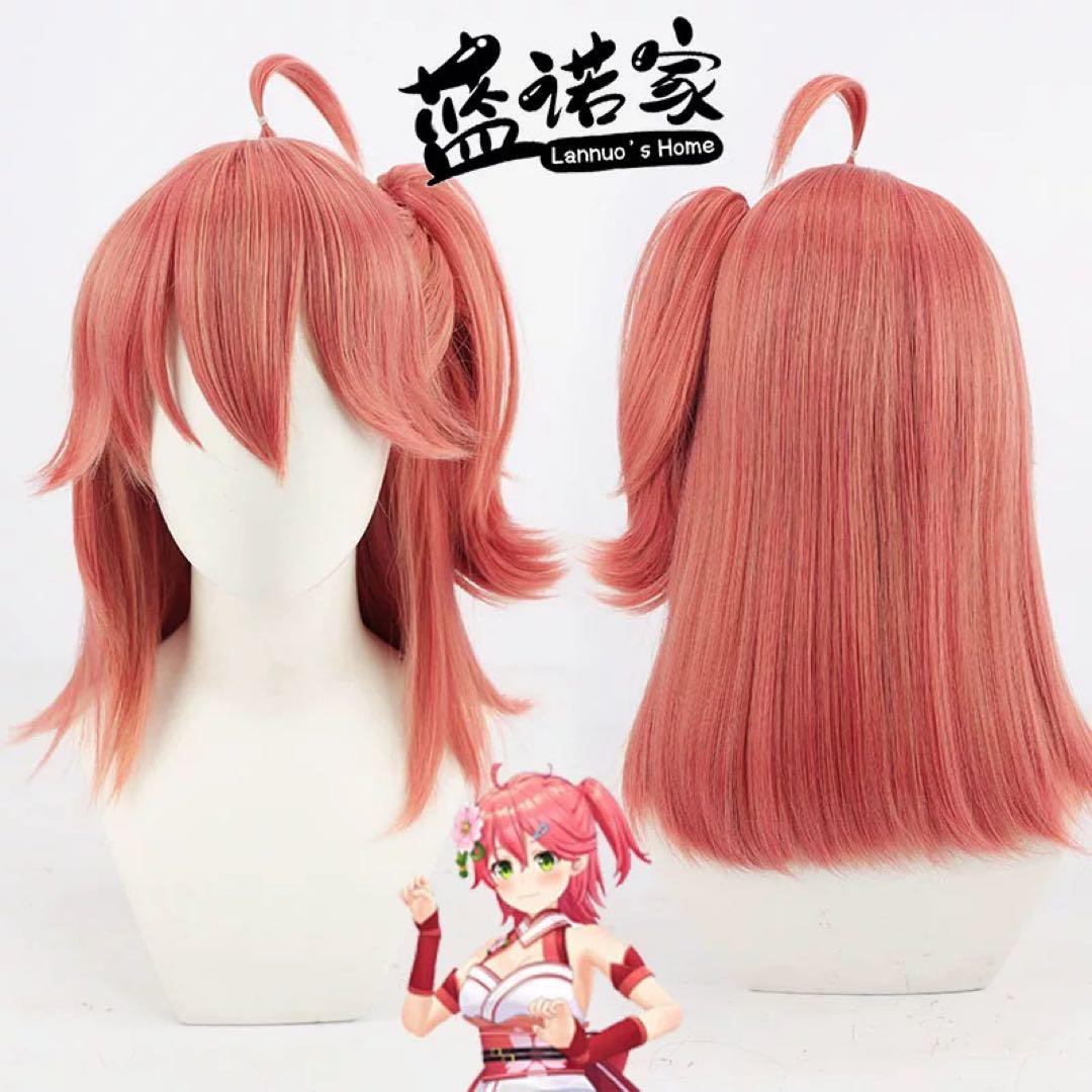 バーチャル VTuber 櫻巫女 さくらみこ コスプレ衣装 ウィッグ 靴追加可