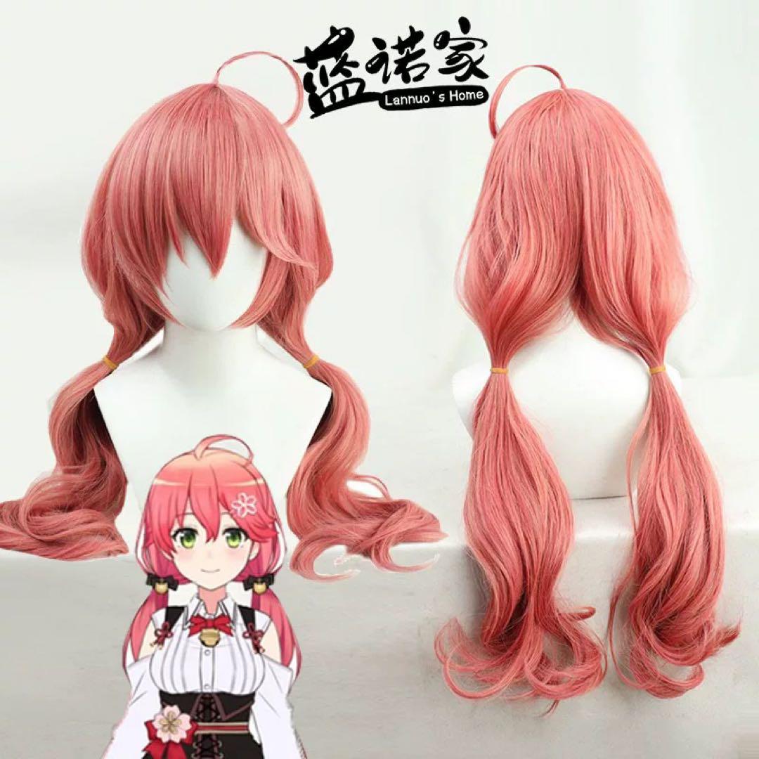バーチャル VTuber 櫻巫女 さくらみこ コスプレ衣装 ウィッグ 靴追加可