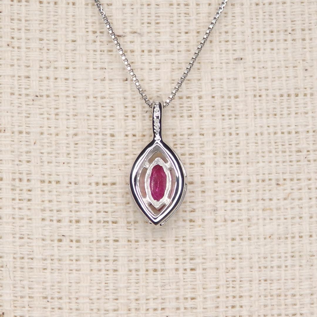 ルビー ペンダントトップ 0.363ct Z5407 プラチナ Pt マーキス