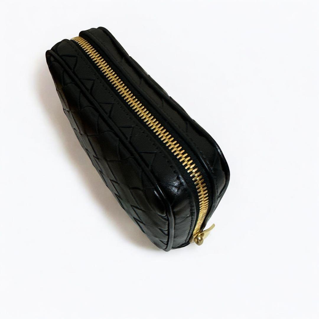 関税込★BOTTEGA VENETA Teen Intrecciato ジップポーチ 新品☆ BOTTEGA VENETA ジップポーチ バッグ