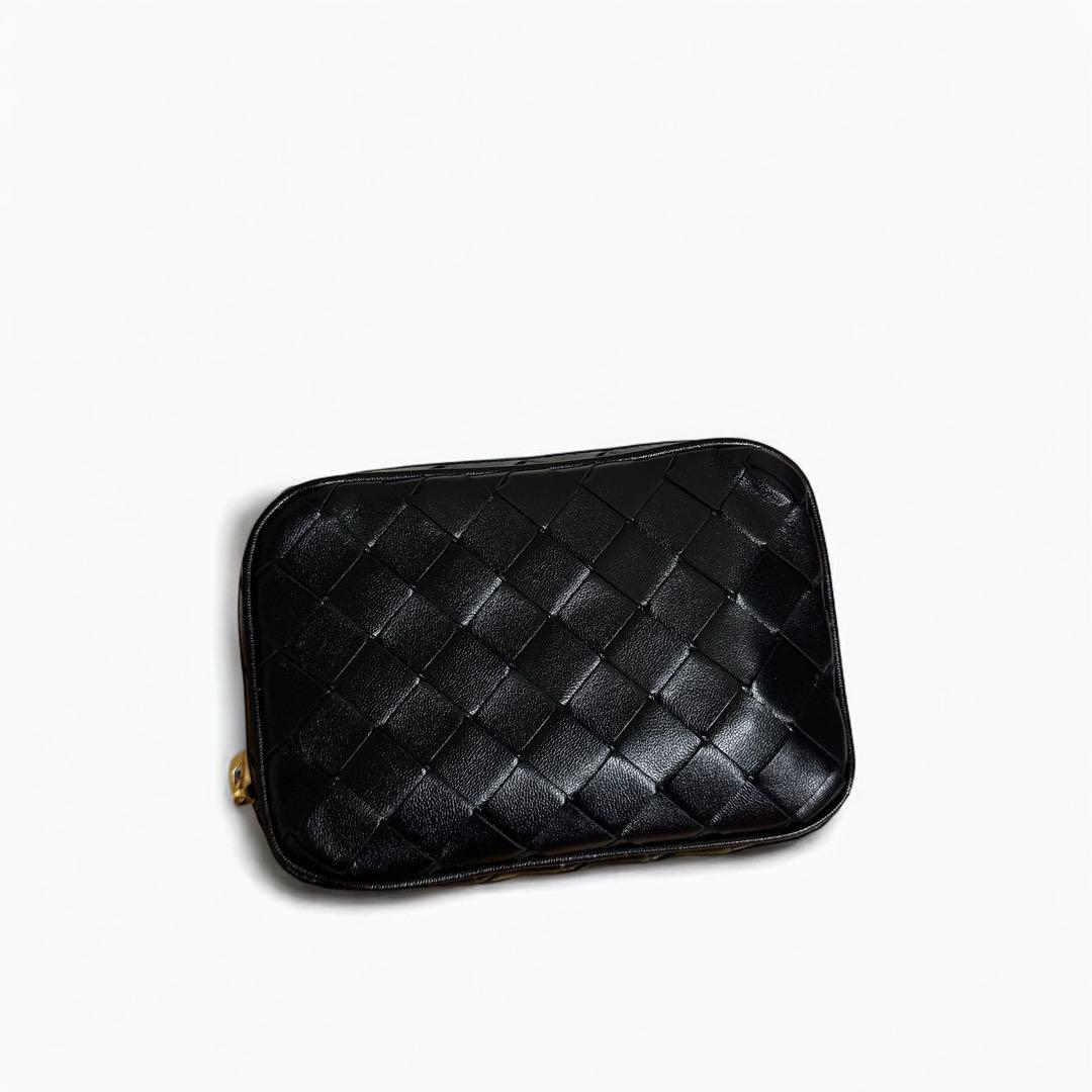 関税込★BOTTEGA VENETA Teen Intrecciato ジップポーチ 新品☆ BOTTEGA VENETA ジップポーチ バッグ