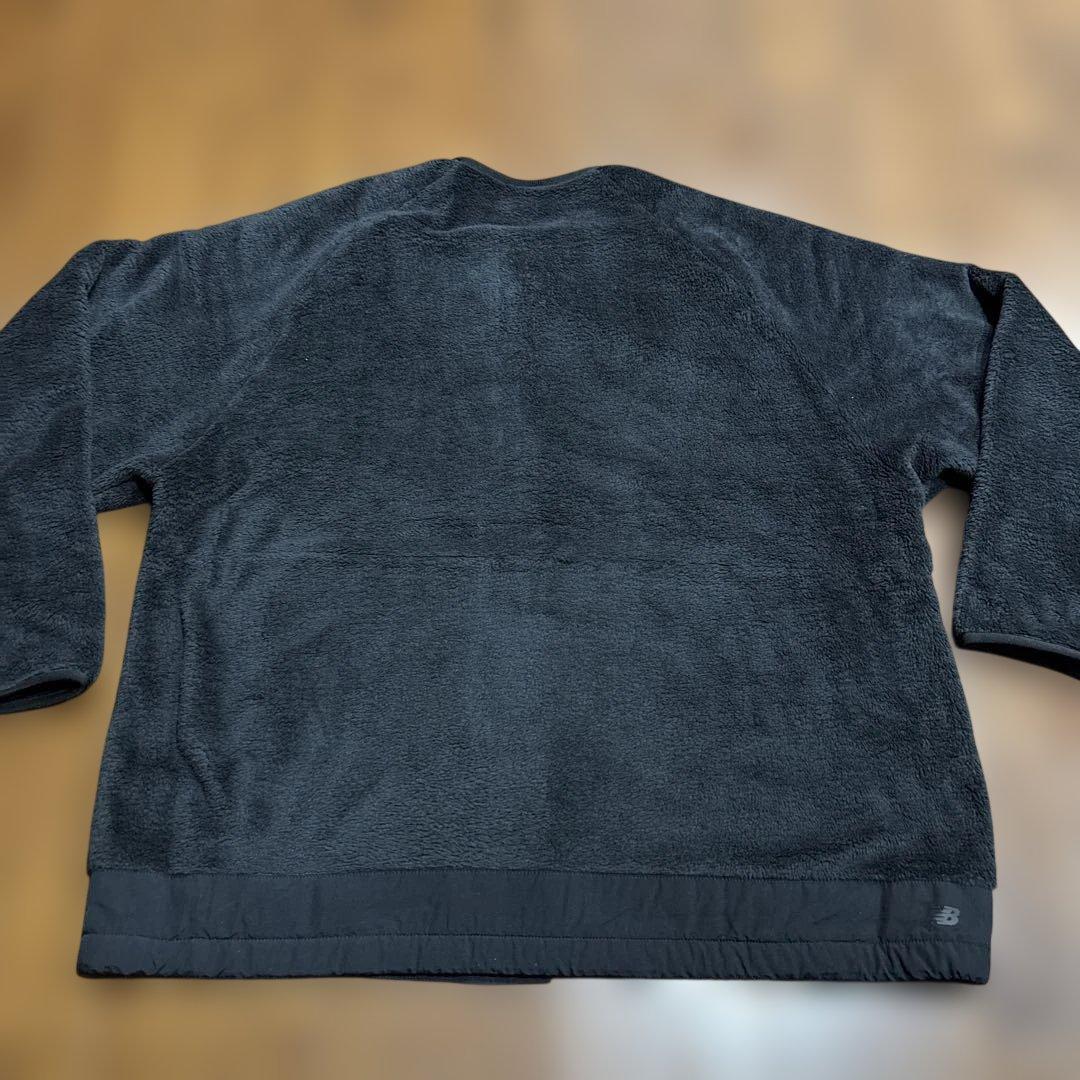 ニューバランスMET24 フリース セットアップ カーディガン パンツ ブラック