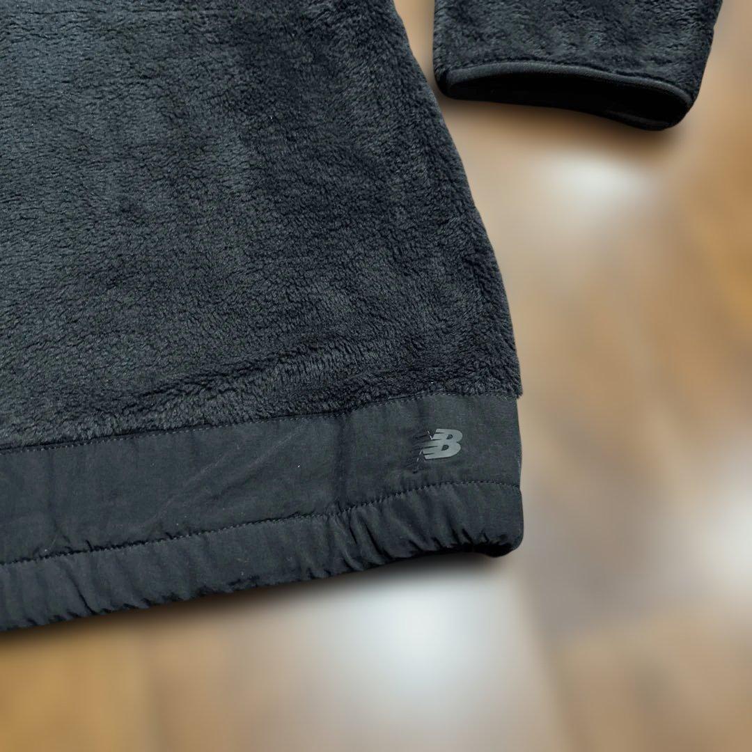ニューバランスMET24 フリース セットアップ カーディガン パンツ ブラック