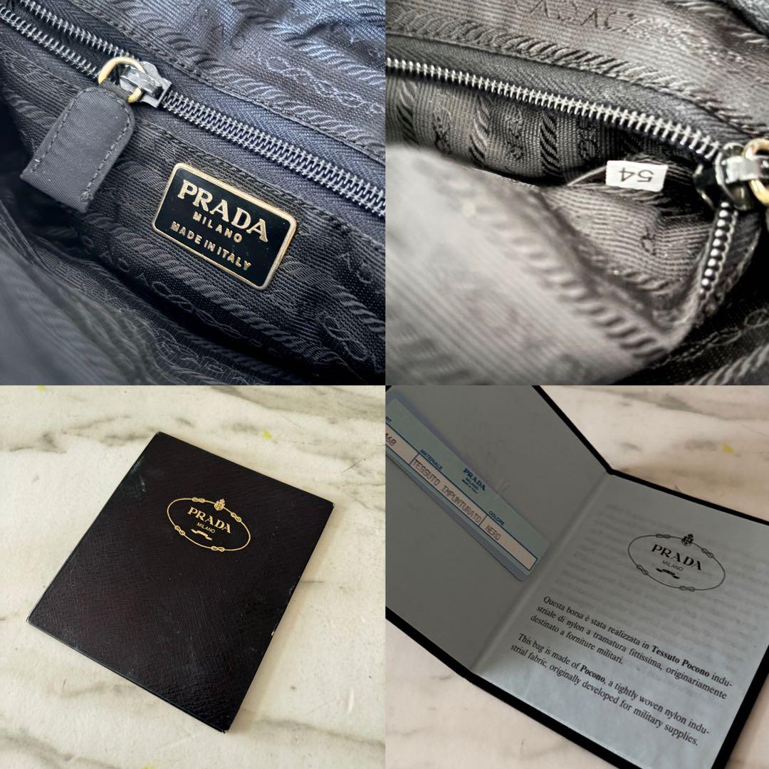 極希少 美品 PRADA プラダ テスート レザーチェーンバッグ