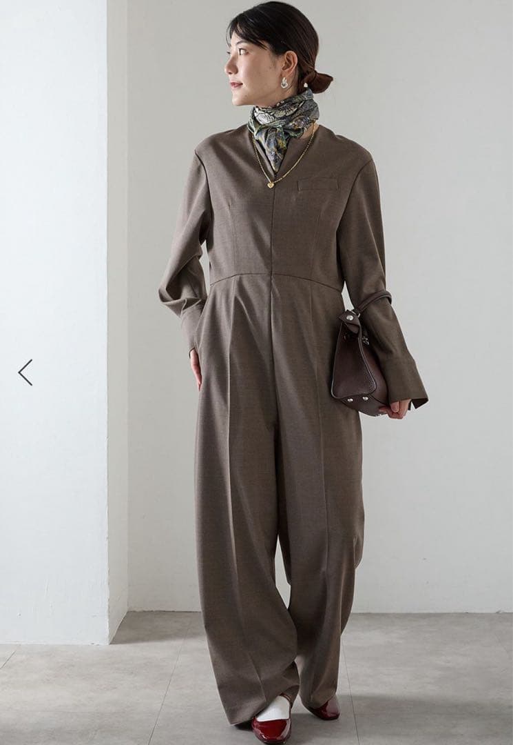 VERMEIL par iena ストレッチ WOOLオールインワンFREE SIZE・VERMEIL par iena