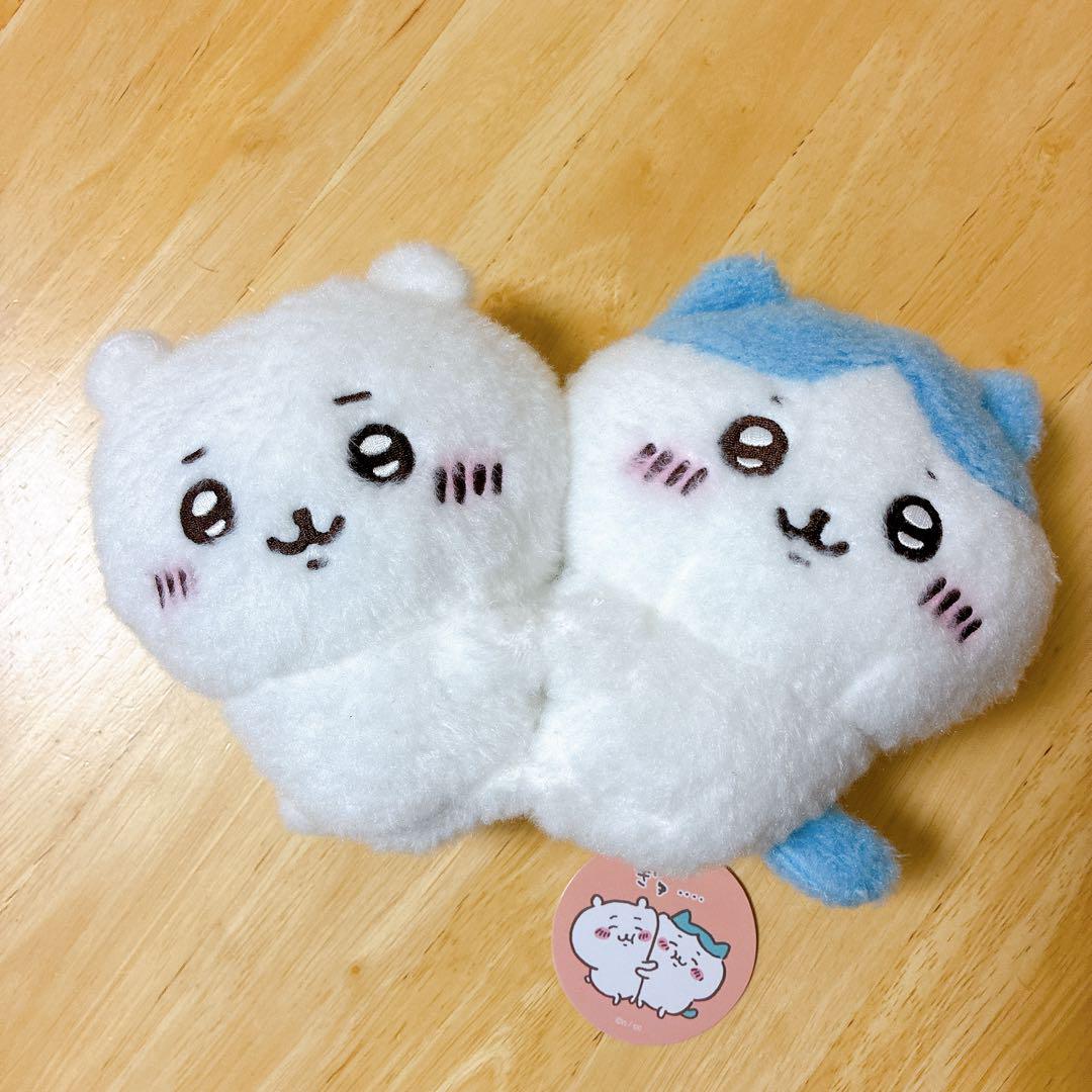 ちいかわ　ほわほわぬいぐるみ（むぎゅっとしたちいかわ・ハチワレ）