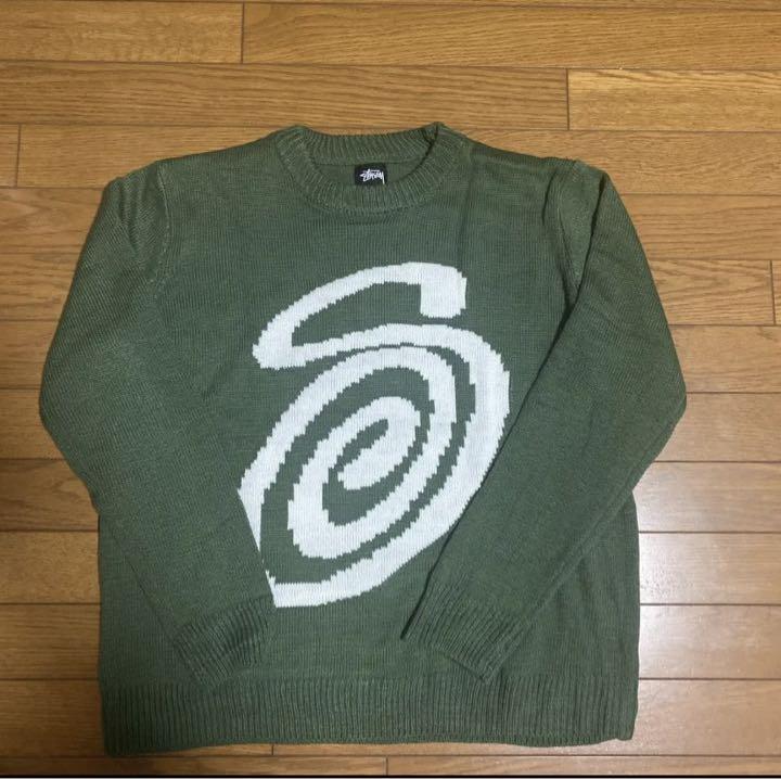 stussy curly s sweater L