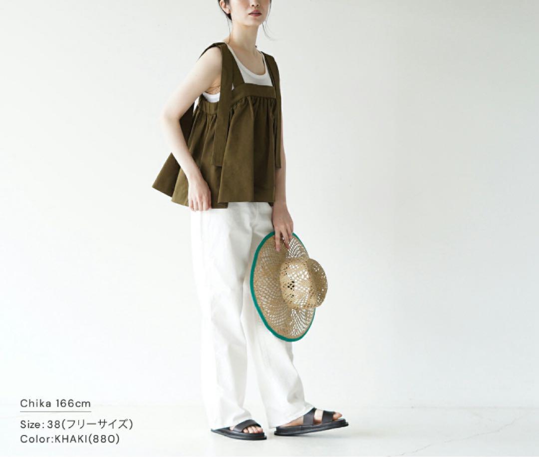 未使用】SACRA サクラ リンクルズ リネン トップ 23SS ブラック