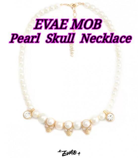 カタログギフトも!新品 正規品 Pearl Skull Necklace パール ...