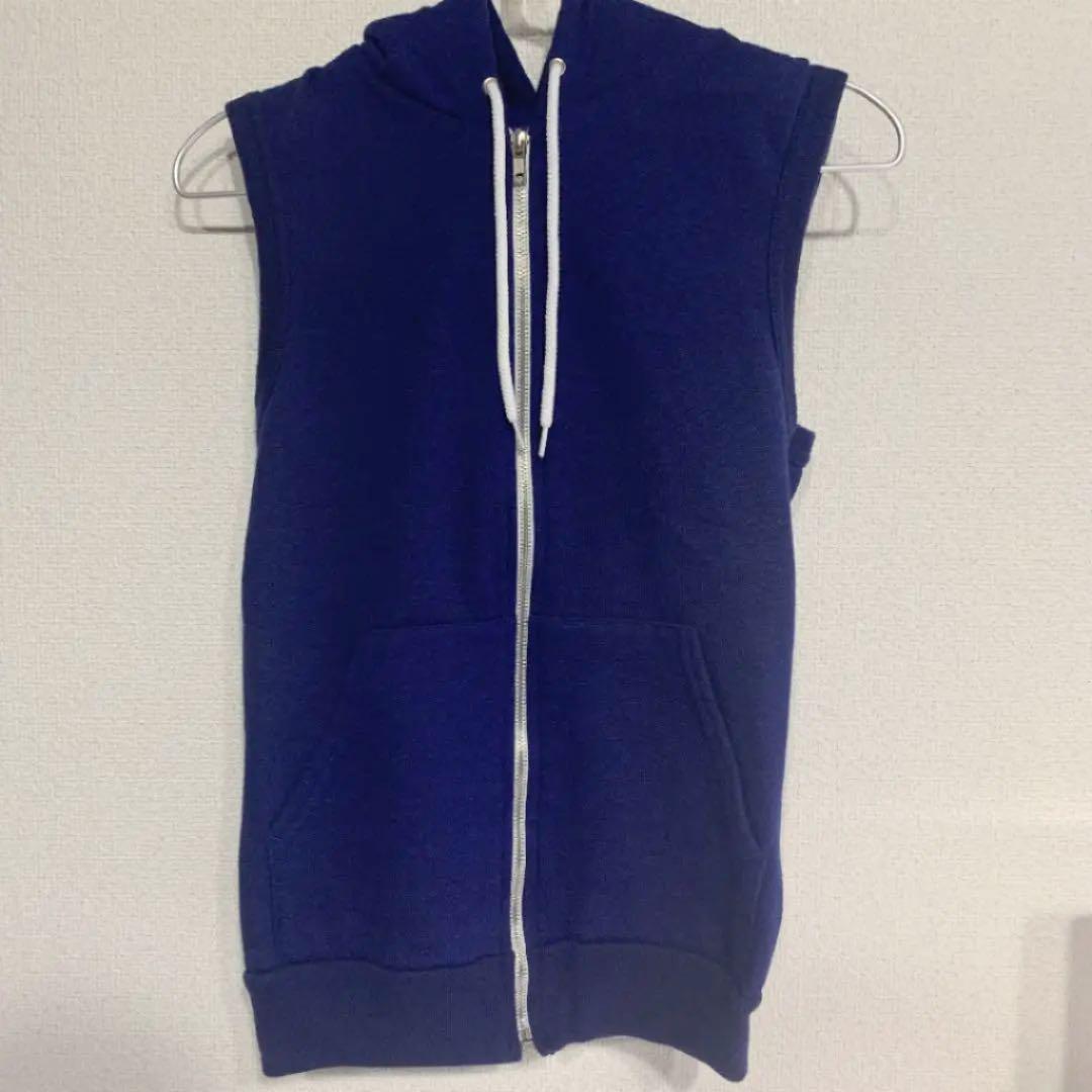 American Apparel アメリカンアパレル ノースリーブパーカー XS