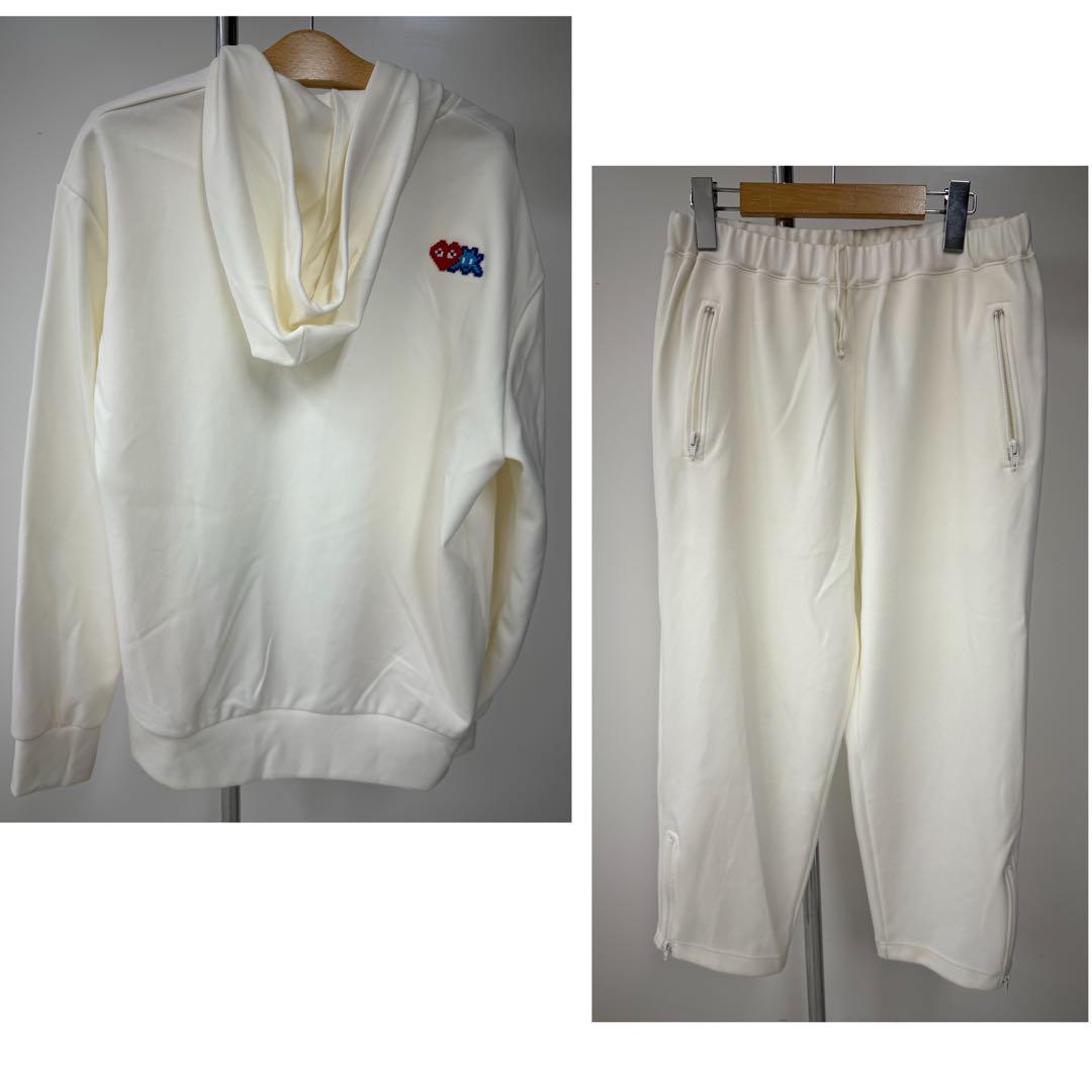 プレイ コムデギャルソンWロゴ インベーダーパーカー　パンツ セット