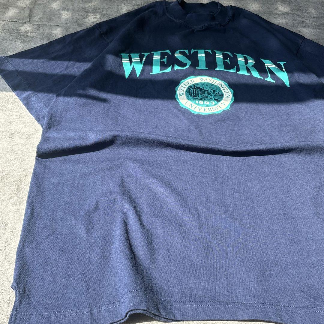 【US古着】USA製 GEAR カレッジ ウェスタンワシントン大学 半袖tシャツ