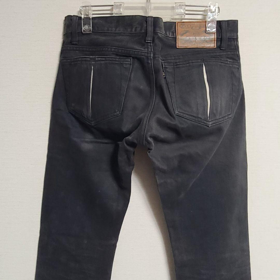 ケルトアンドコブラ ブラック デニム パンツ ジーンズ ボタンダウン W28