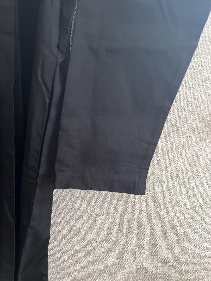 【新品】mizuiroind ミズイロインド　シャツワンピース　ブラック