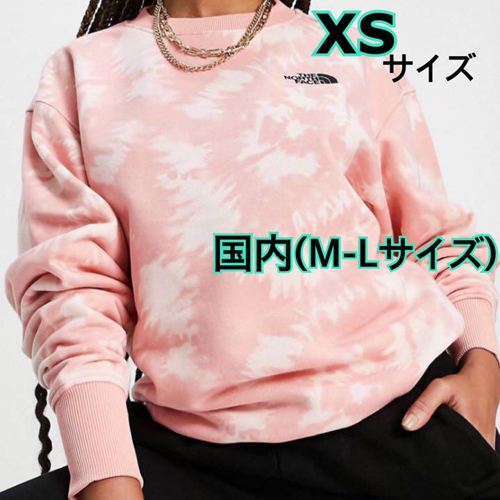 限定販売】 【ザ ノースフェイス】ピンクタイダイ☆トレーナー 新規値下げ ノースフェイス トレーナー M スウェット レディース スウェットシャツ メンズ トレーナー/スウェット